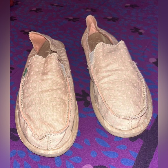 Like New Sanuk Donna "Hot Dotty" Polkadot Sidewalk Surfer - Women's 11 - Picture 9 of 10